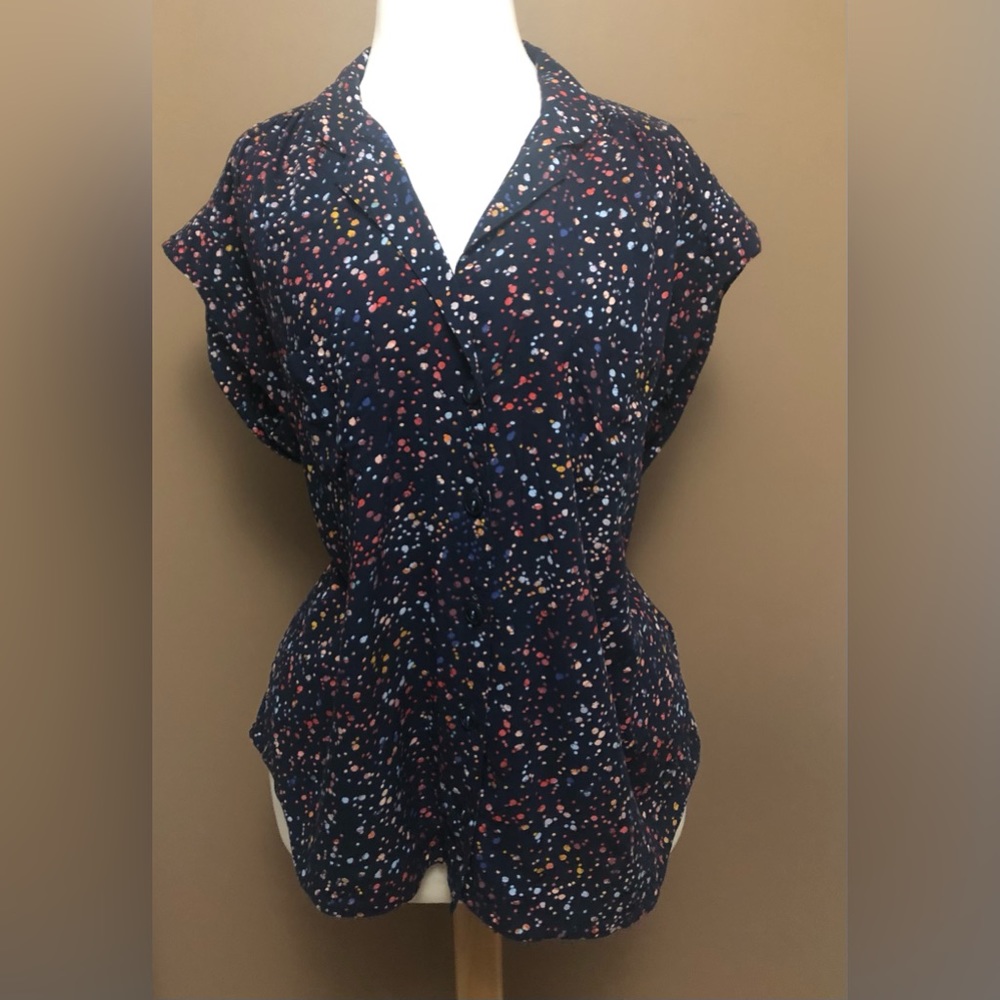 Maeve Navy Multicolor Blouse